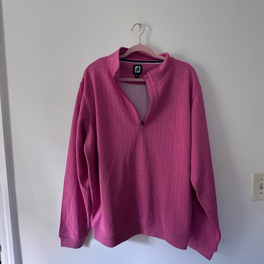 Men’s pink foot Joy 1/4 zip